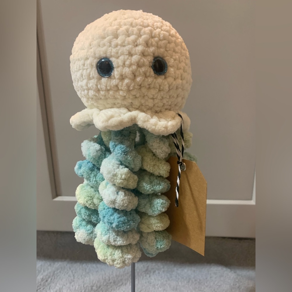 Brand new crocheted jelly fish